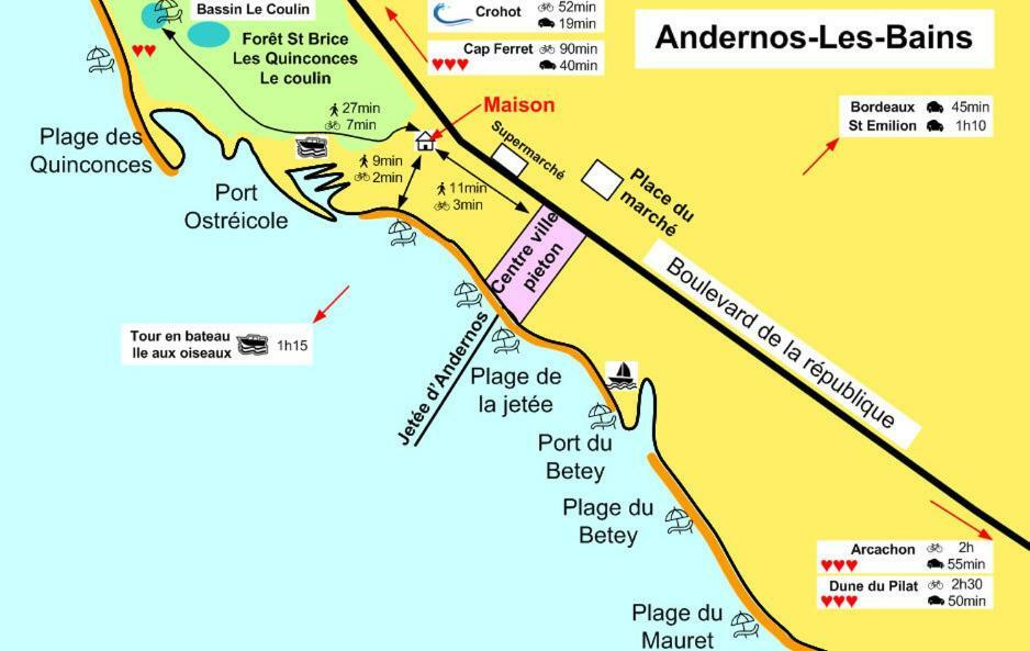 Villa Du Cabestan Andernos-les-Bains Esterno foto